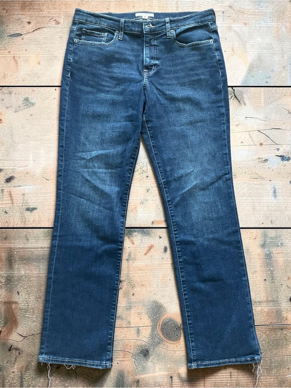 Lucky Brand Women’s “Sweet Midrise Straight” Jeans in Dark Blue Size 14/32